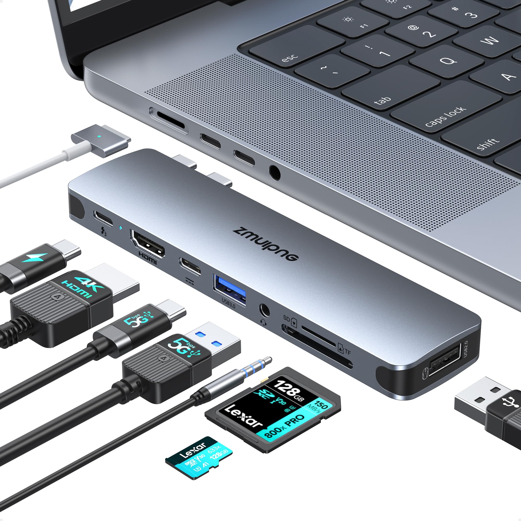 MacBook Air M1 2020 8G + USB-Cハブ Amazon.com: USB C Hub Adapter for MacBook Pro Air 2022 2021 2020